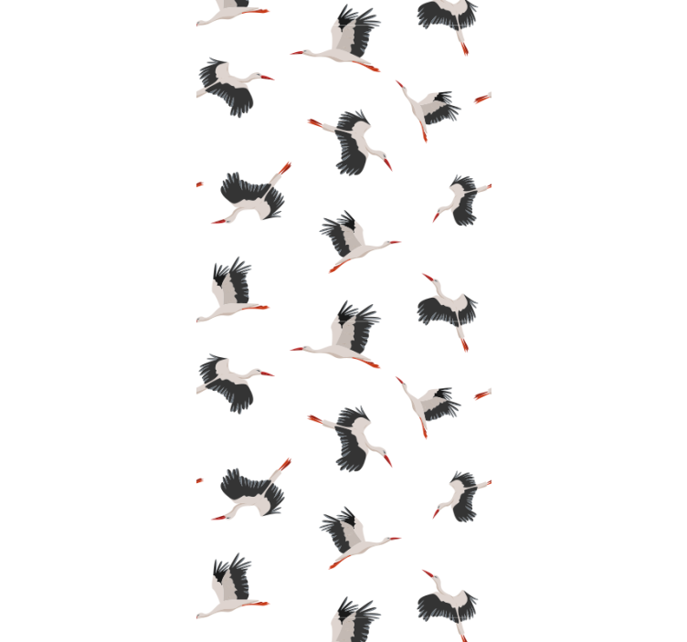 Flying Storks birds wallpaper - TenStickers