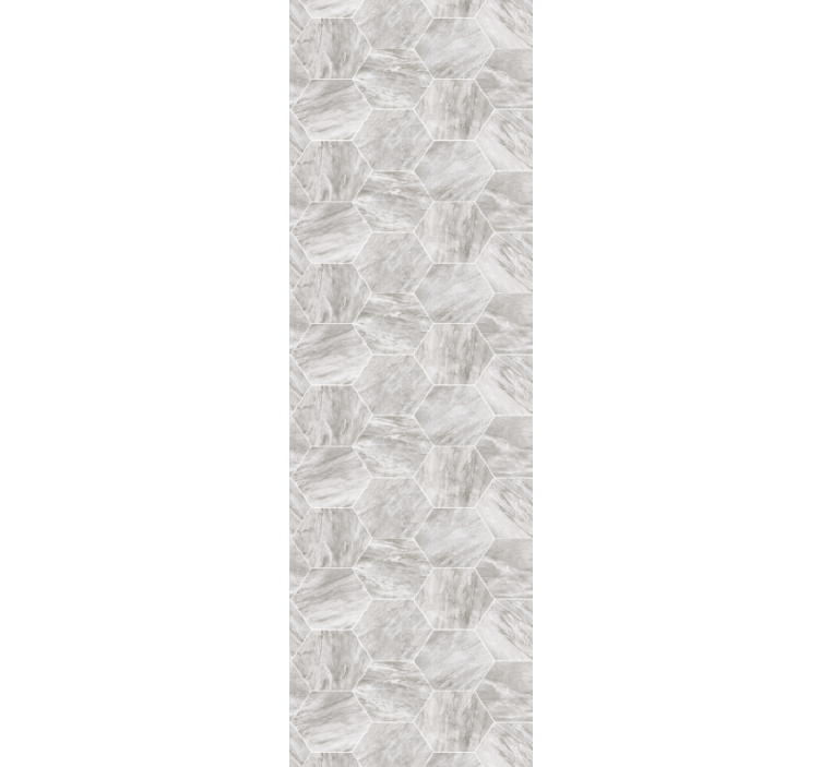 Hexagonal Tile Pattern marble wallpaper - TenStickers
