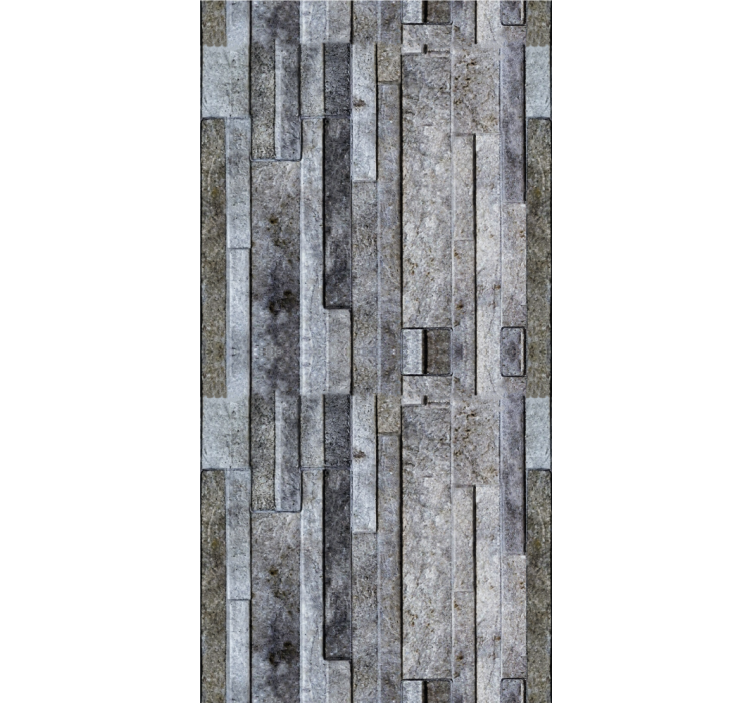 Elegant grey motif stone wallpaper - TenStickers