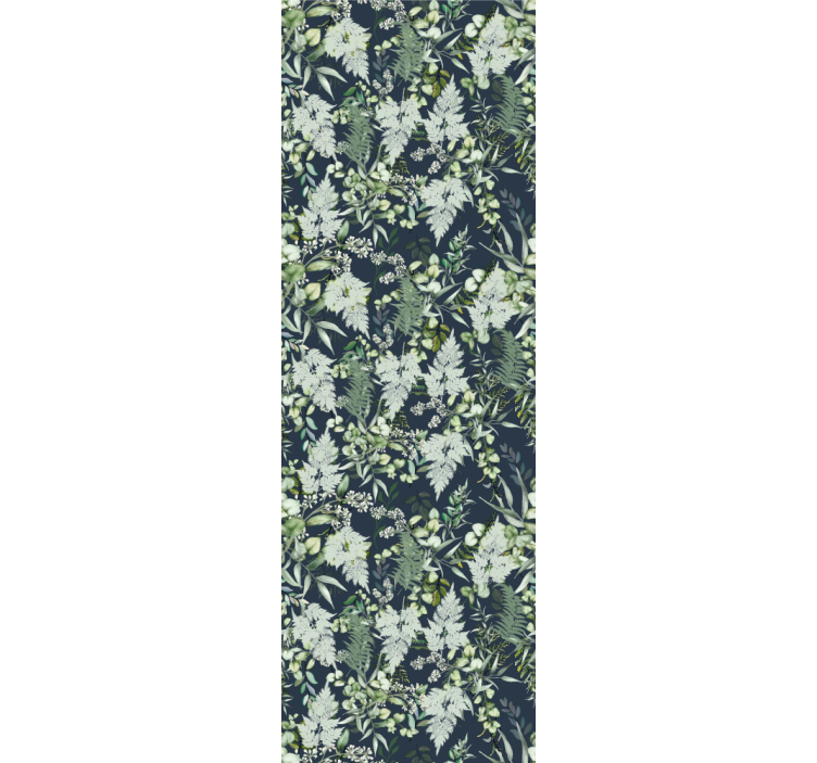 Elegant Greenery Pattern nature wallpaper - TenStickers