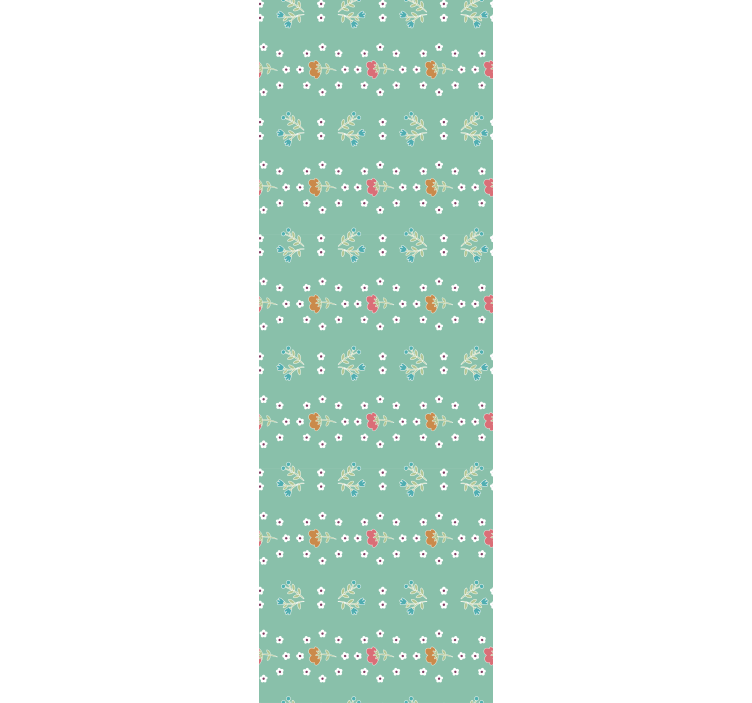 "Granny Chic" Pattern Flower Wallpaper - TenStickers