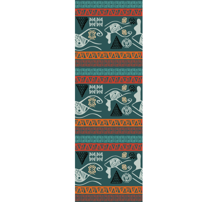 African tribal pattern overflow wallpaper - TenStickers