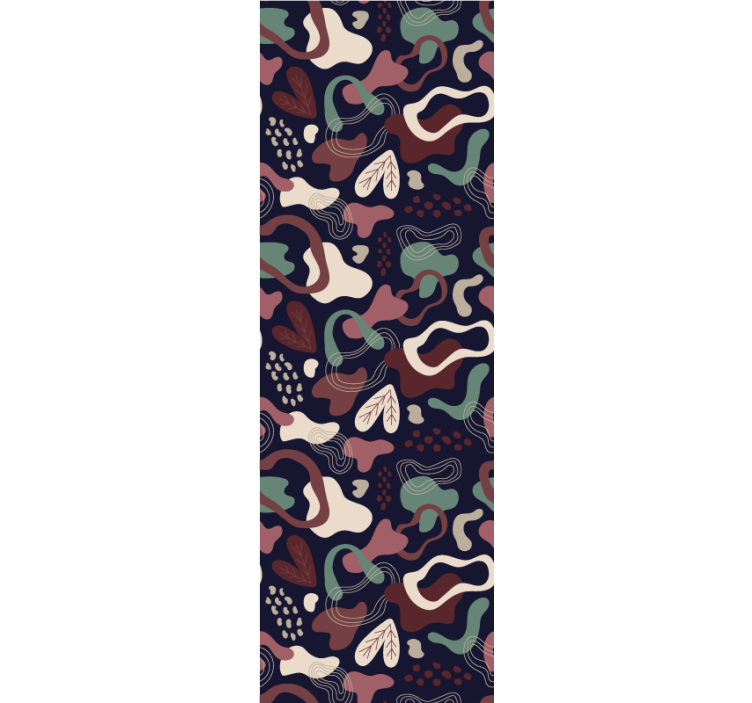 Fluid geometric pattern abstract wallpaper - TenStickers