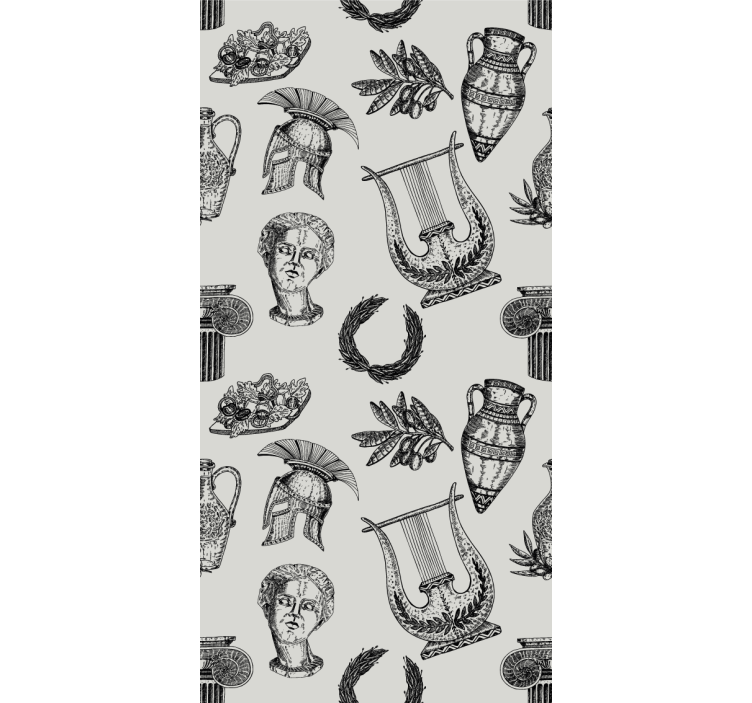 Roman iconography classic wallpaper - TenStickers