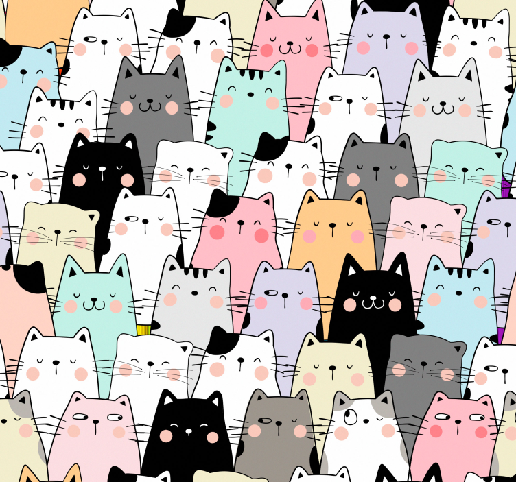 cats Kids wallpaper - TenStickers