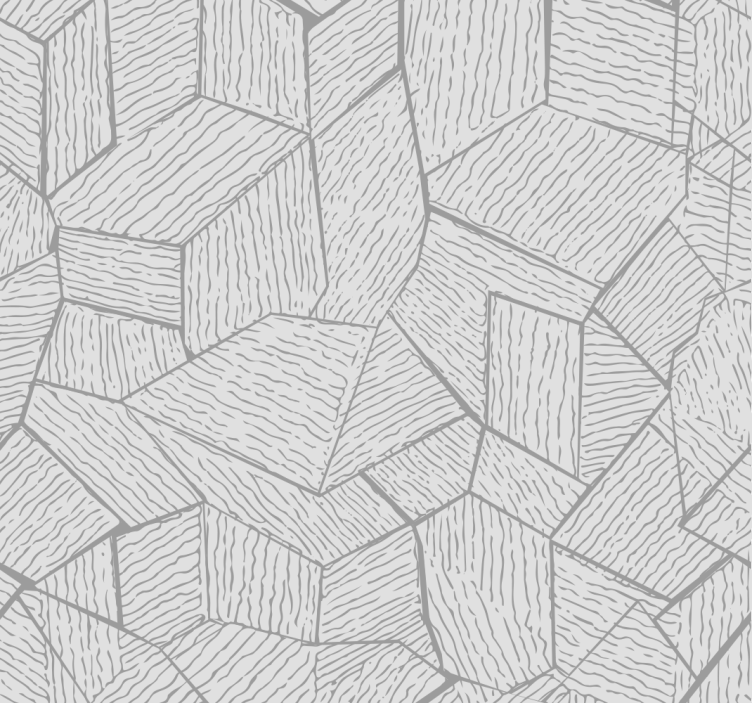 African fabric effect gray wallpaper - TenStickers