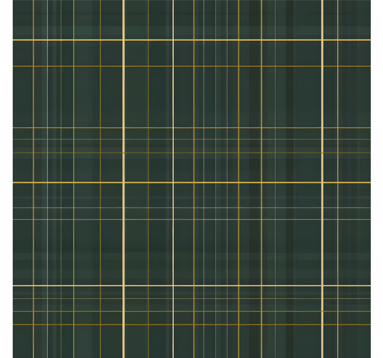 Dark green Scotthish pattern square wallpaper - TenStickers
