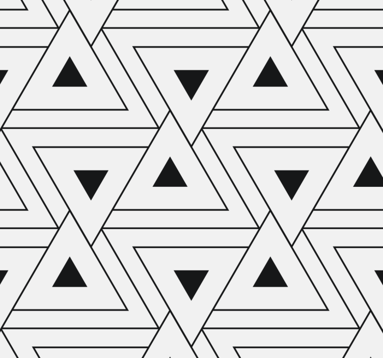 Triangular Pattern geometric wallpaper - TenStickers