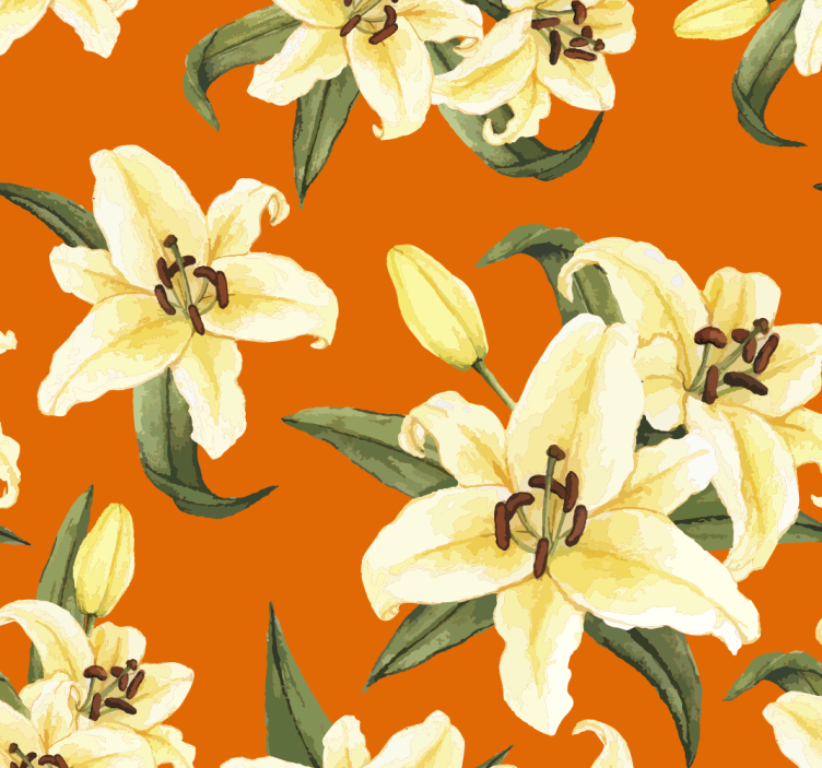 Floral Explosion flower wallpaper - TenStickers