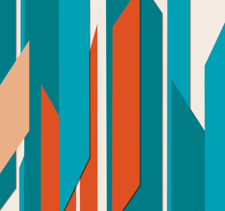 Geometric Wall Design geometric wallpaper - TenStickers