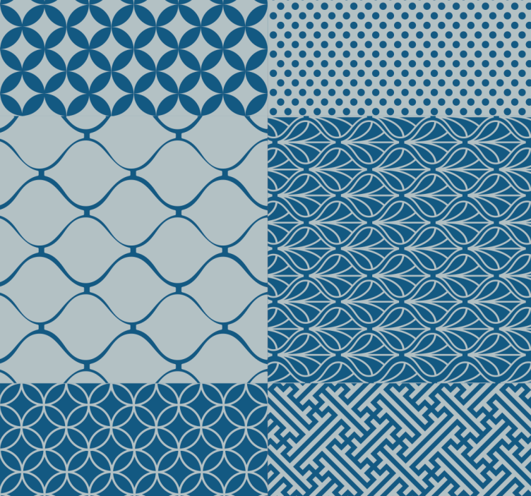Geometric Pattern Play tile wallpaper - TenStickers