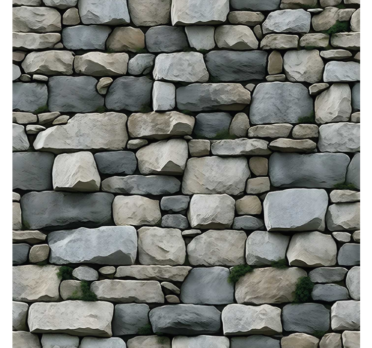 Realistic pattern stone wallpaper - TenStickers
