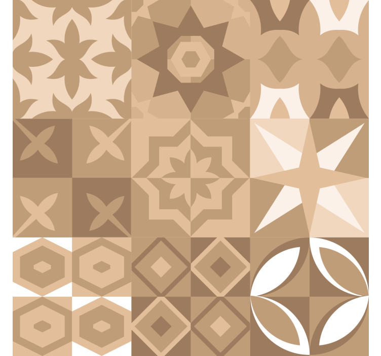 Portuguese beige tiles tile wallpaper - TenStickers