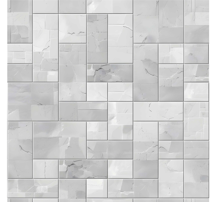 Grey tiles tile wallpaper - TenStickers