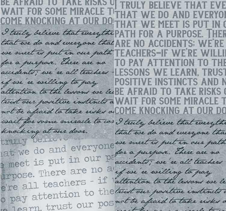 Inspirational Text letter wallpaper - TenStickers