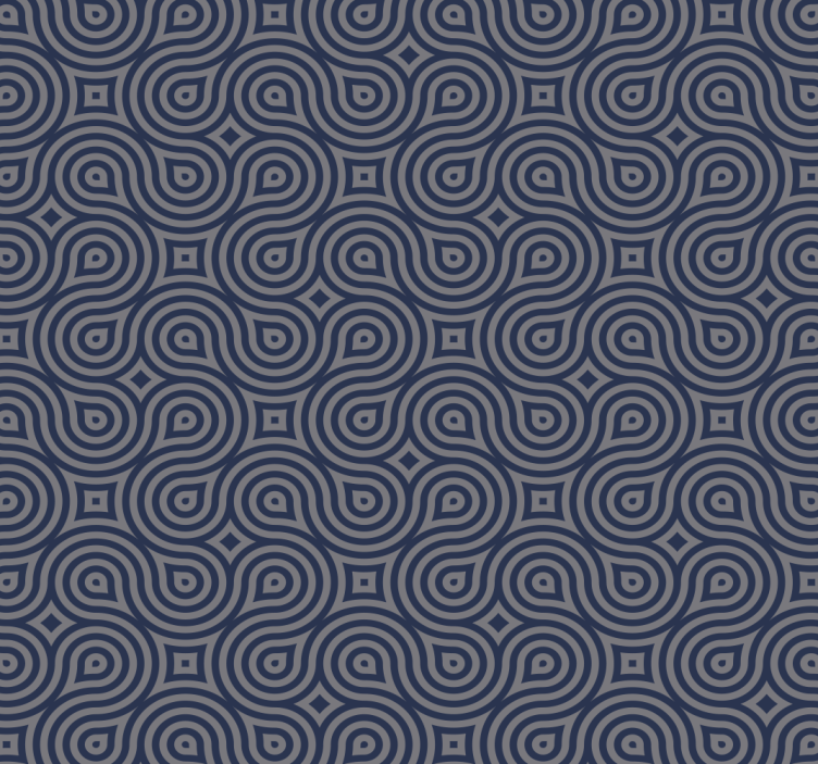 Geometric Serenity geometric wallpaper - TenStickers