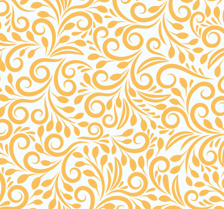Ornate Flourishes floral ornament wallpaper - TenStickers