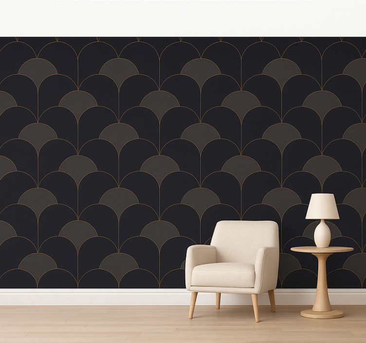 1920's arches design vintage wallpaper - TenStickers
