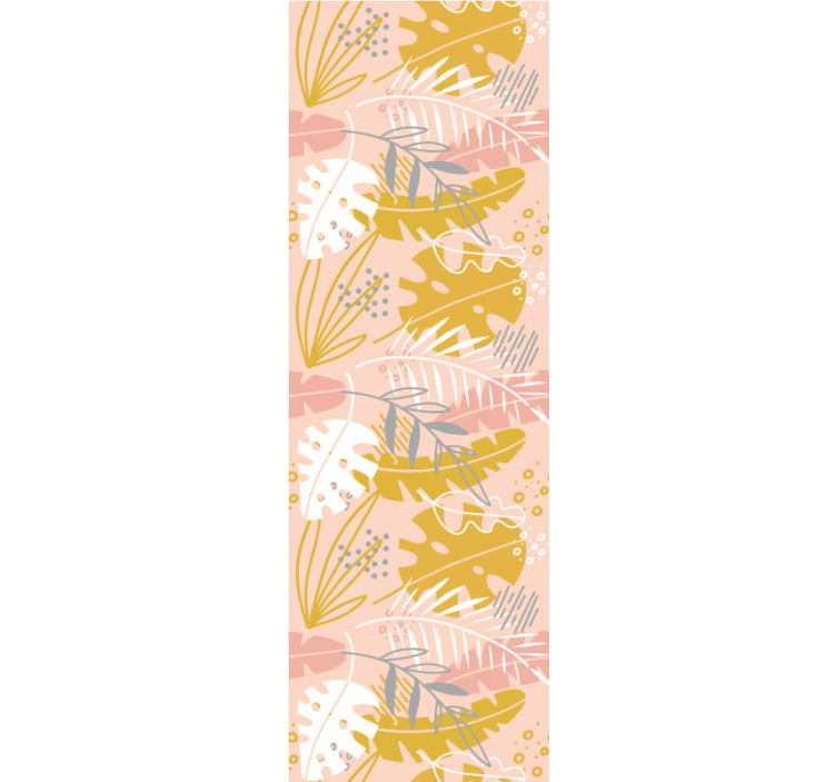 Tropical Leaf Collection flower wallpaper - TenStickers