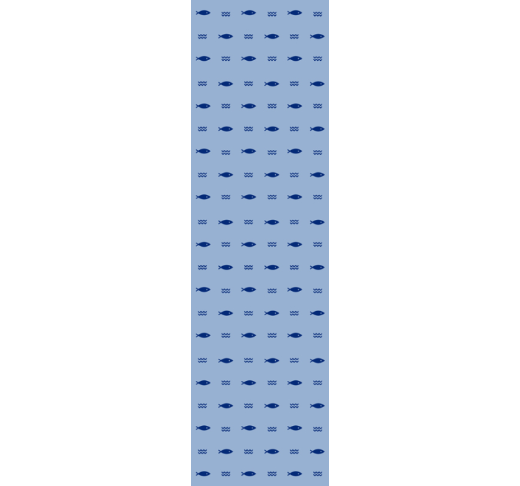 Minimal fish pattern Animal Wallpaper - TenStickers