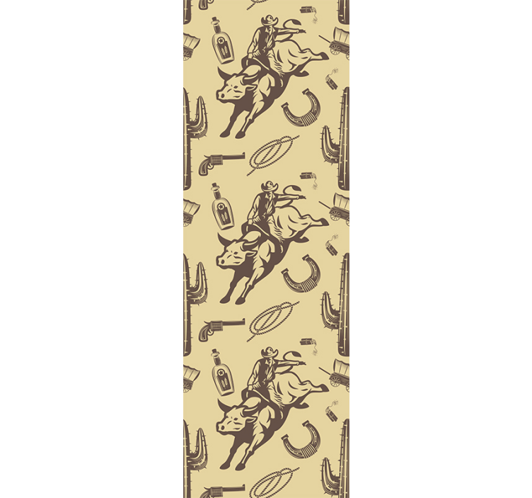 Western Themed Elements kids wallpaper - TenStickers