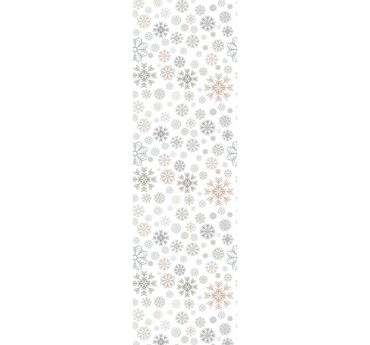 Snowflake Winter Charm christmas wallpaper - TenStickers