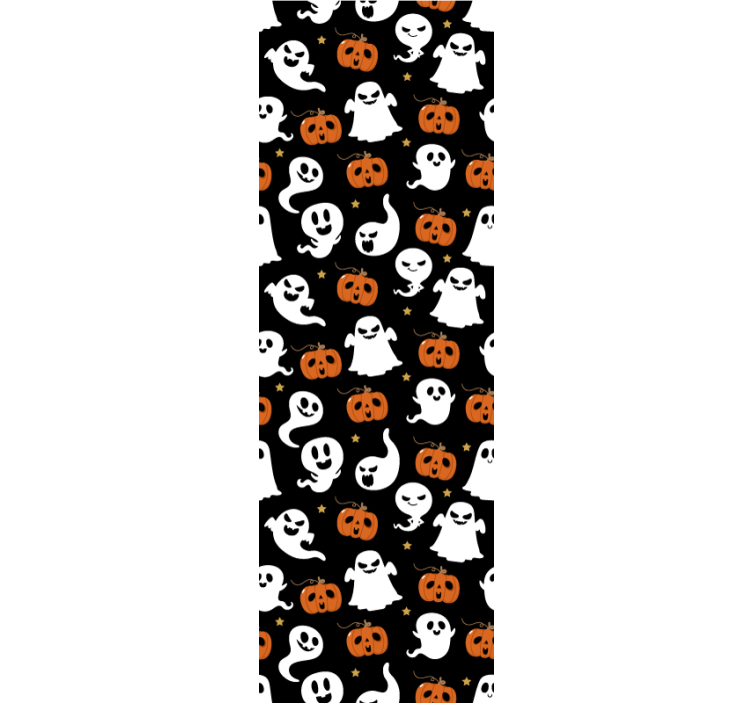 Ornamental halloween ghosts Room Wallpaper - TenStickers