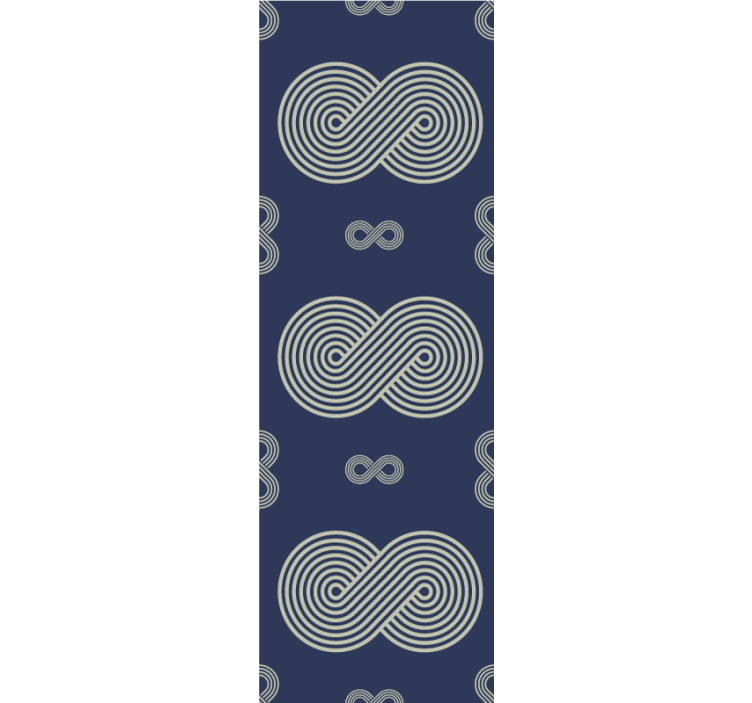Infinity Loop Pattern geometric wallpaper - TenStickers