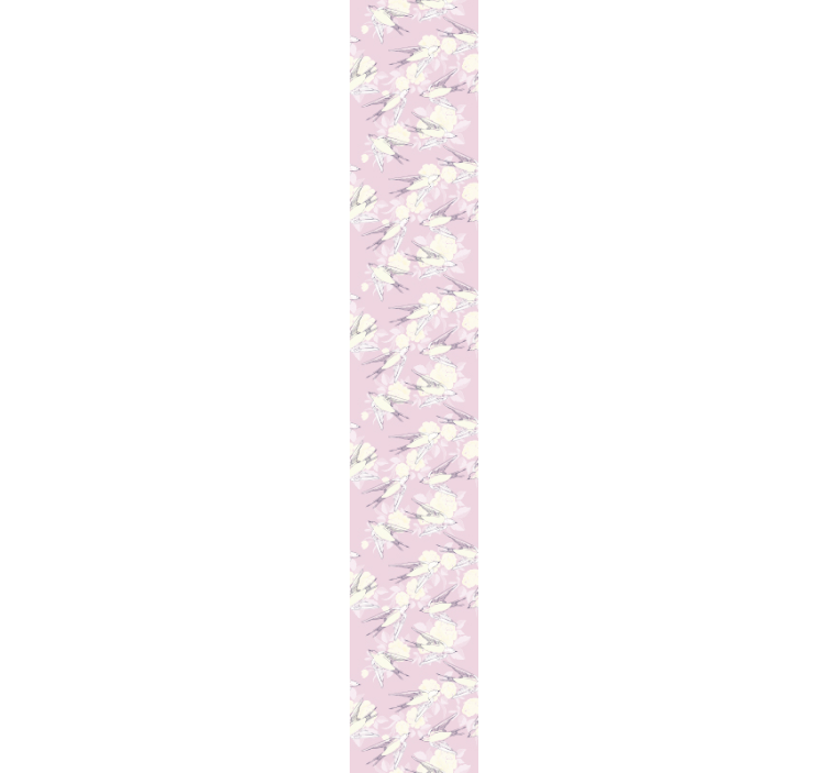 Little pink birds vintage style wallpaper - TenStickers