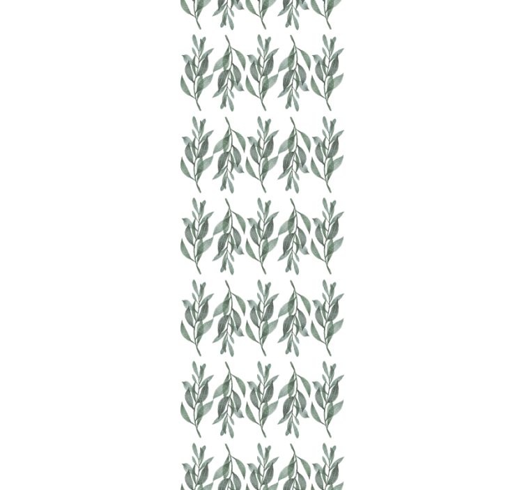 Botanical Foliage leaf wallpaper - TenStickers