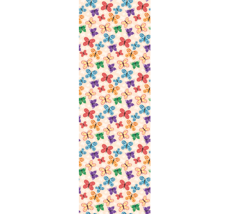 Colorful Butterfly Play butterfly wallpaper - TenStickers