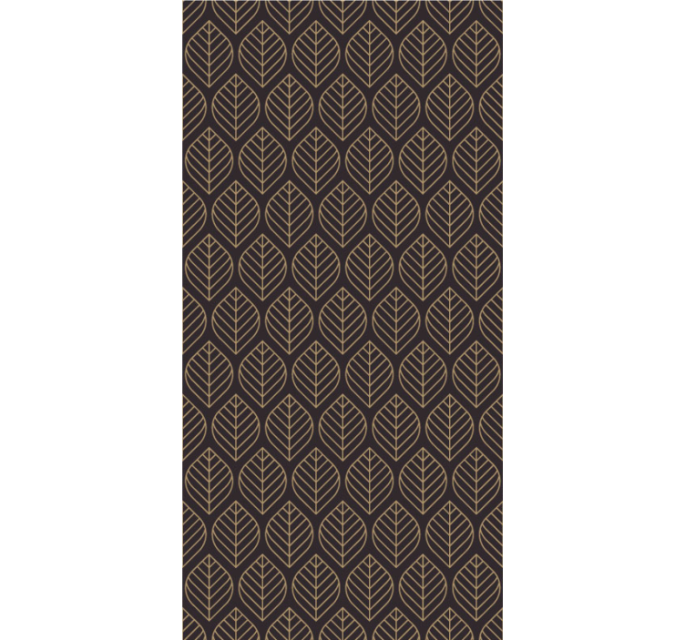 Abstract Leaves Print Abstract Wallpaper - TenStickers