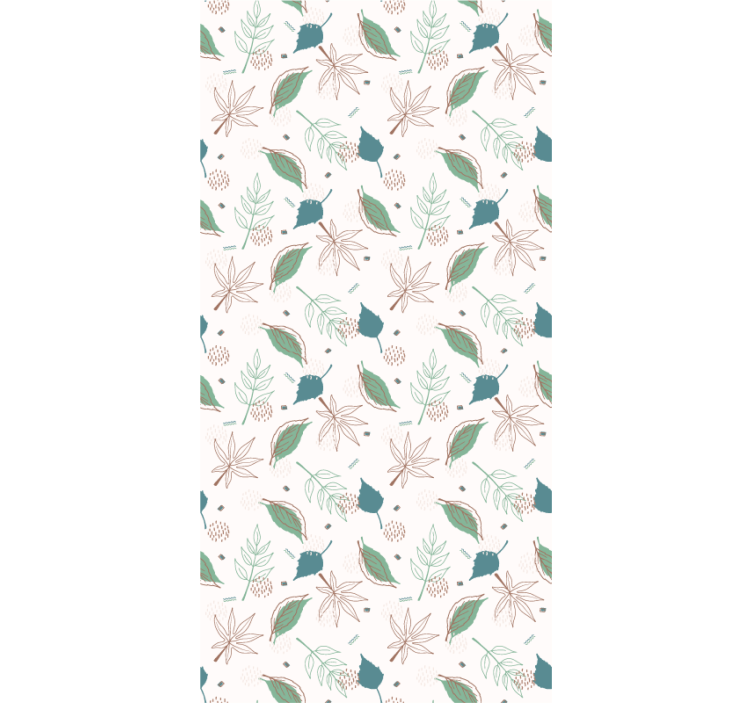 Botanical Leaf Motifs leaf wallpaper - TenStickers