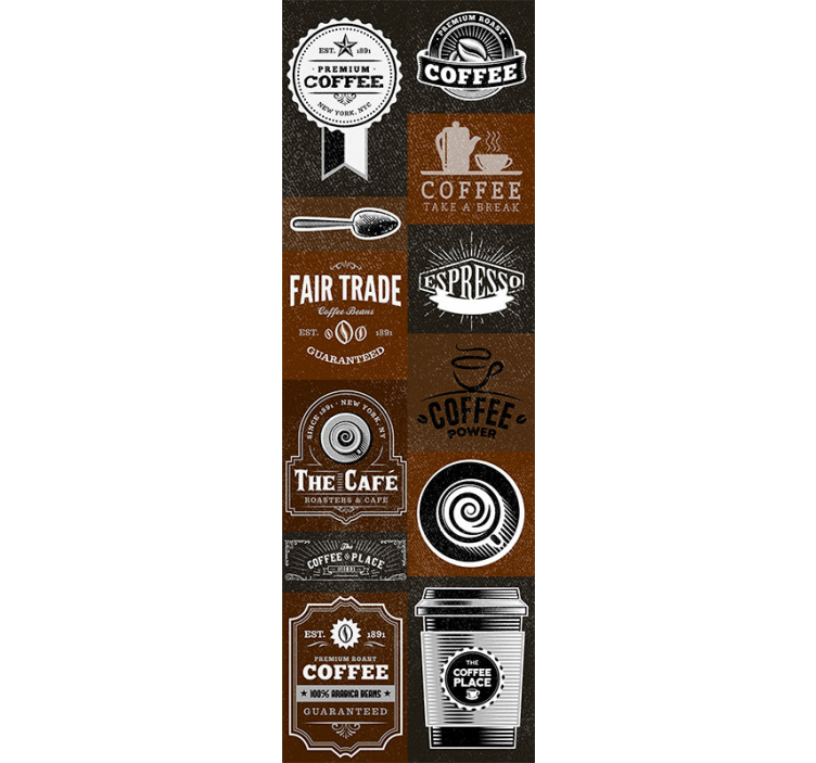 Coffee shop themes kitchen wallpaper - TenStickers