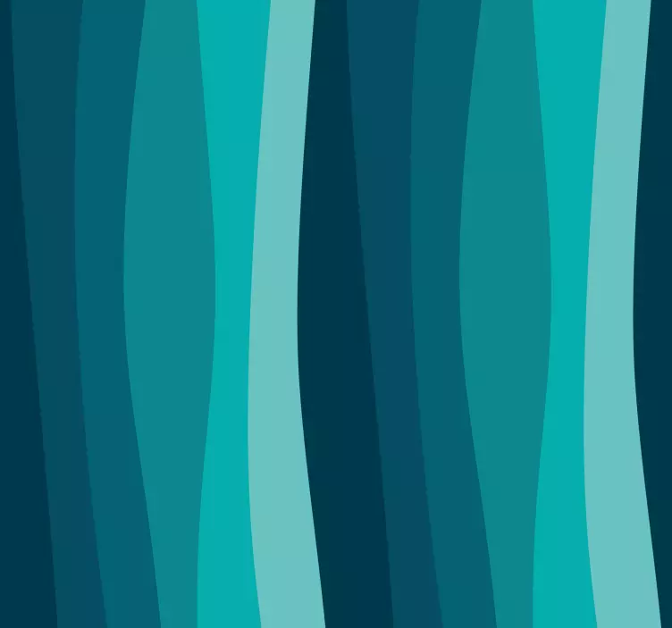 wave pattern Living room wallpaper - TenStickers