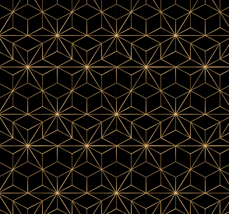Geometric Luxe Pattern geometric wallpaper - TenStickers