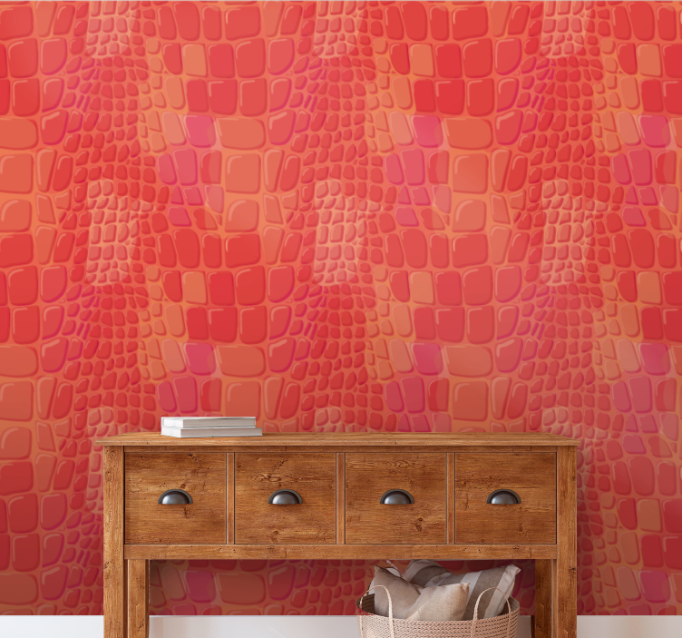 Abstract Crocodylus texture pattern wallpaper - TenStickers