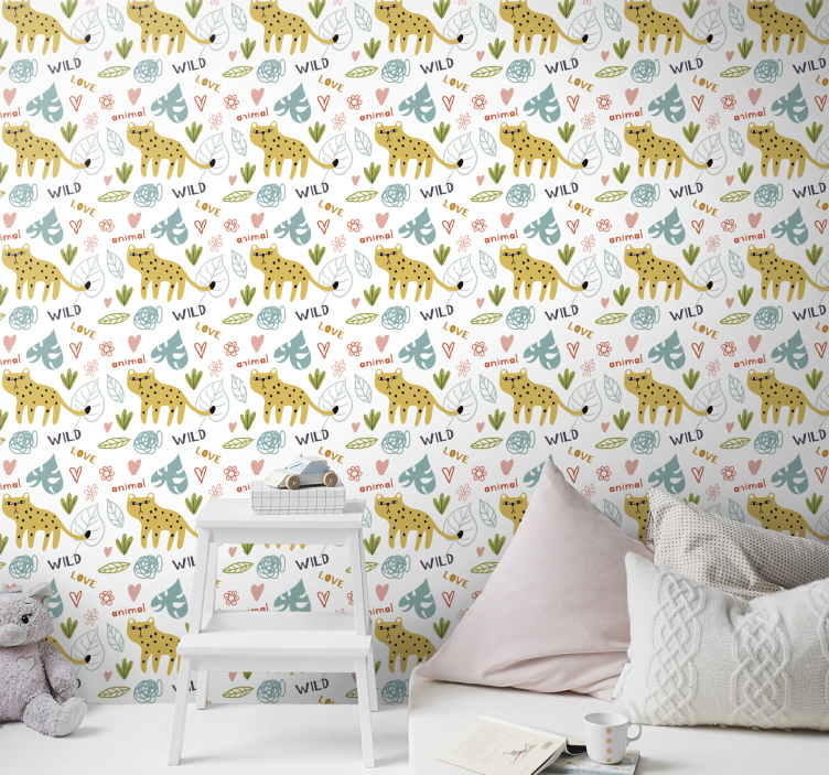 Animal wallpaper wild animal patterns - TenStickers