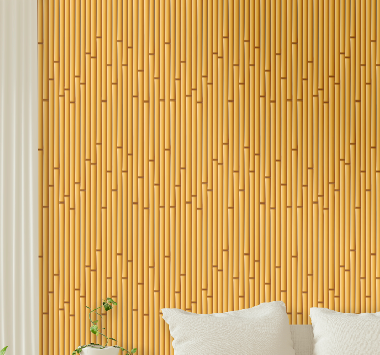 Bamboo Sticks Layout texture pattern wallpaper - TenStickers