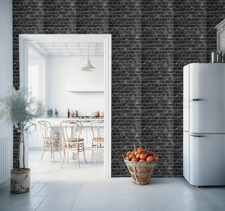 Brick Effect brick wallpaper - TenStickers