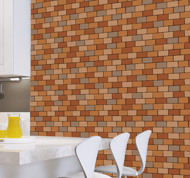 Brick Inspiration brick wallpaper - TenStickers