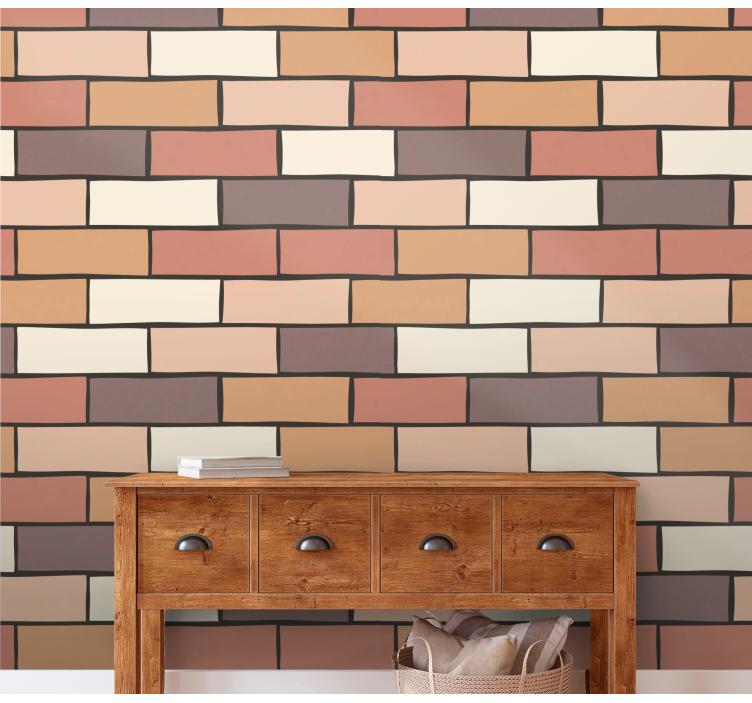 Brick Motif Design brick wallpaper - TenStickers