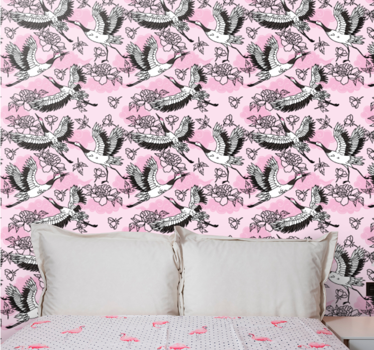 Butterfly Flight Pattern animal wallpaper - TenStickers