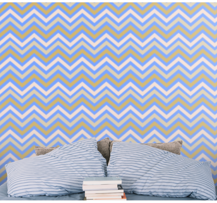 Chevron Patterns geometric wallpaper - TenStickers