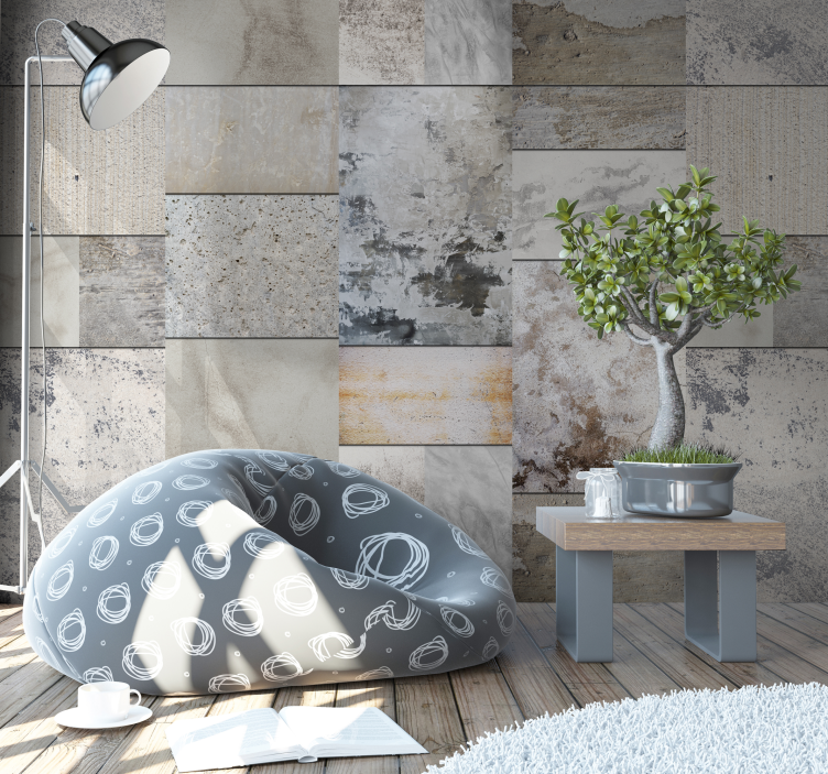 Contemporary Textured Surface living room wallpaper - TenStickers