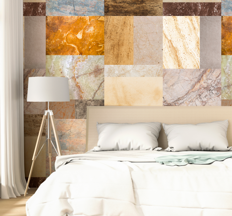 Elegance of Marble Textured Wallpaper - TenStickers