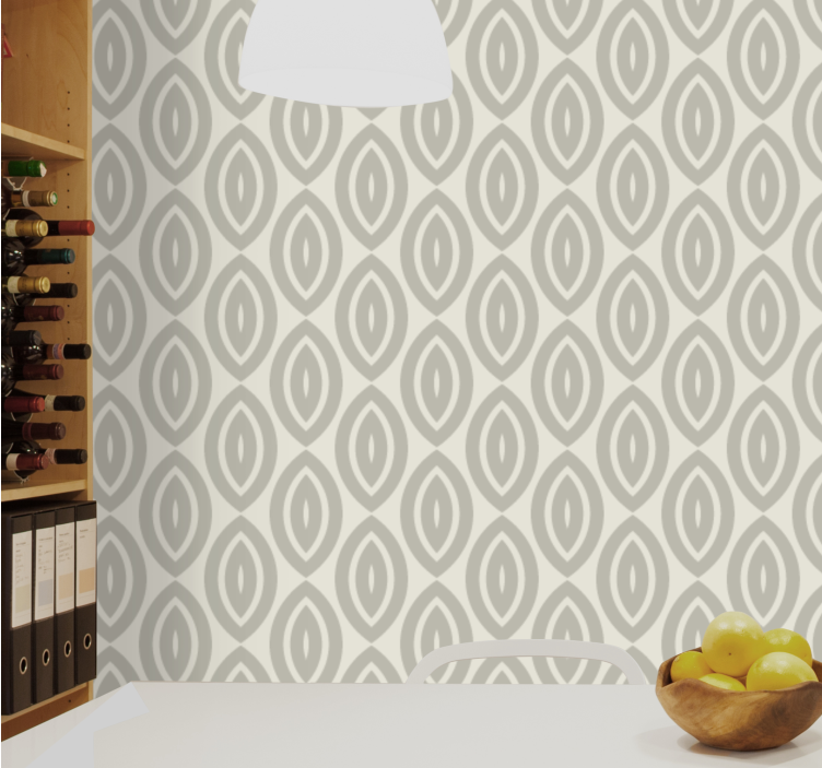 Elegant Leaf Shapes texture pattern wallpaper - TenStickers