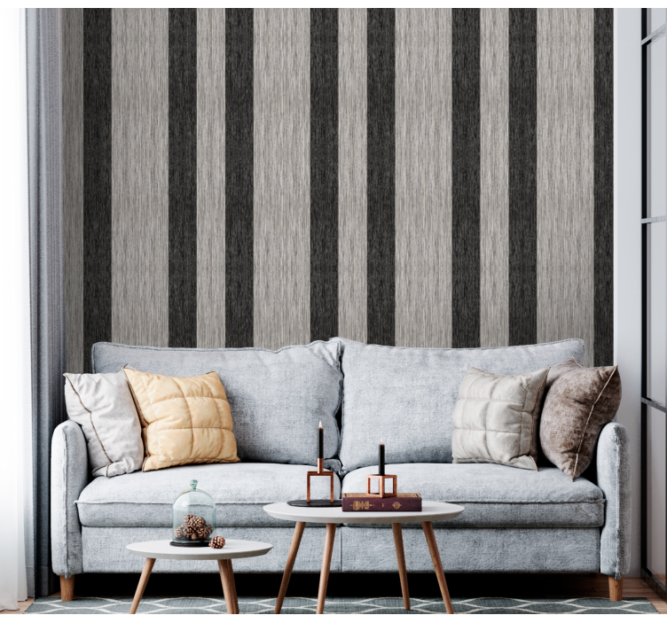 Elegant Striped Design striped wallpaper - TenStickers