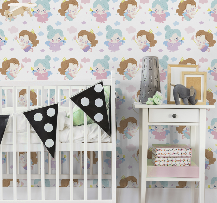 Magic fairy pattern nursery wallpaper - TenStickers
