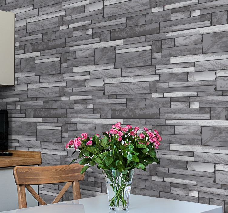 Faux Brickwork brick wallpaper - TenStickers